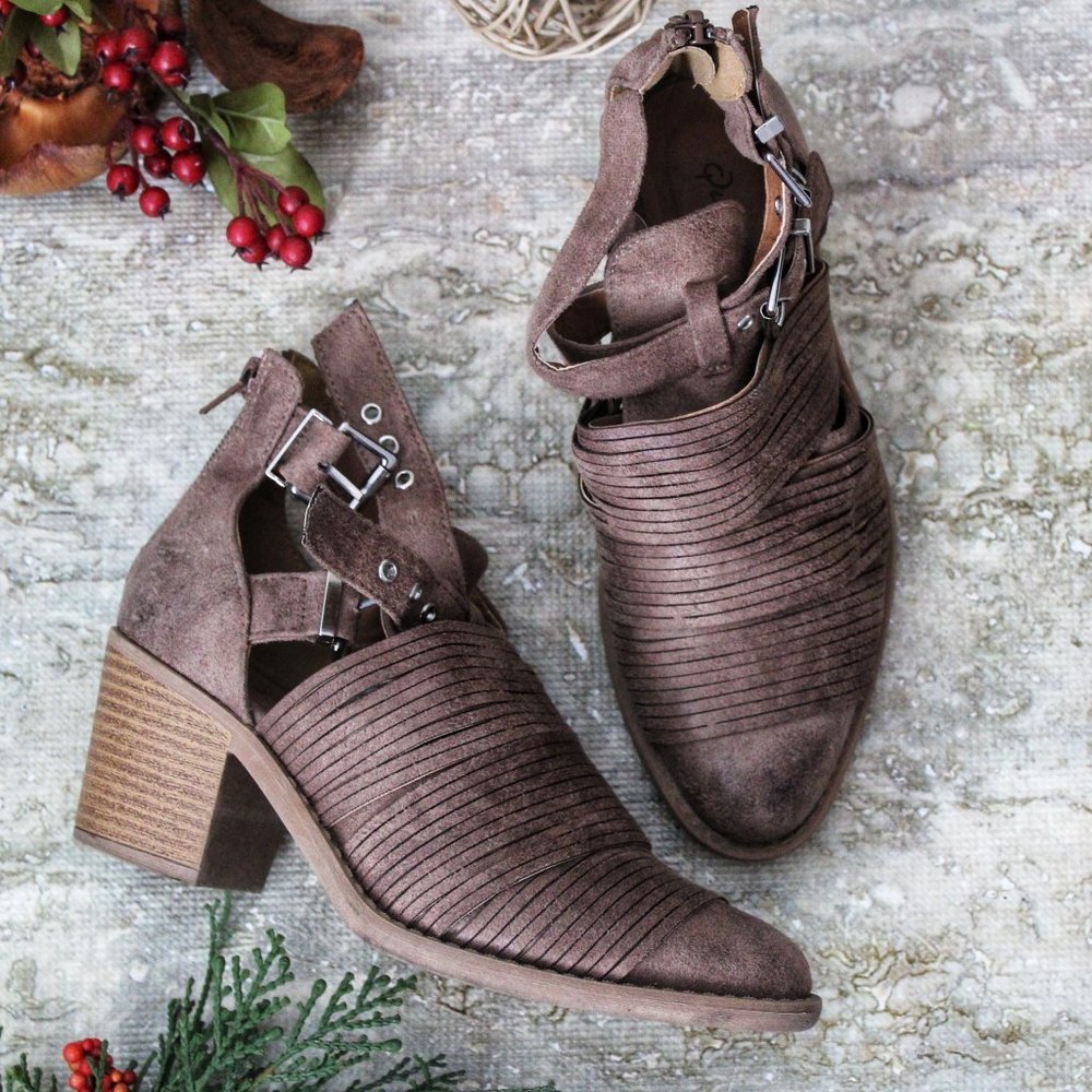 Brown Boots with straps